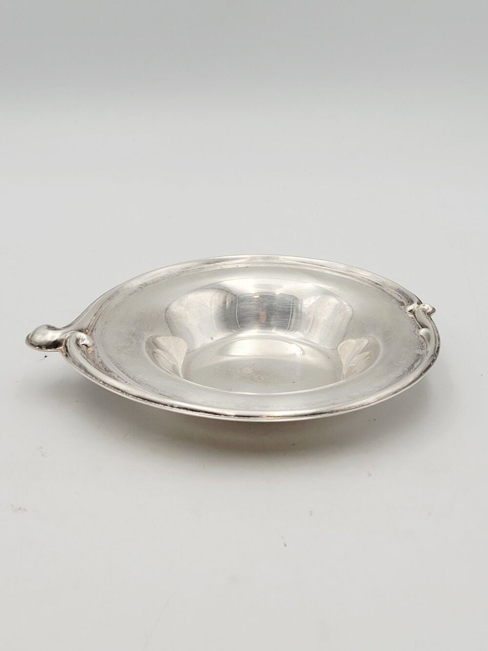 International Silver Company Candy Bowl Silverplate Swirl Edge #948 Vintage